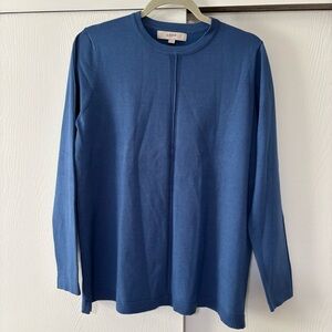 NWOT LOFT Royal Blue Knit Long sleeve Top